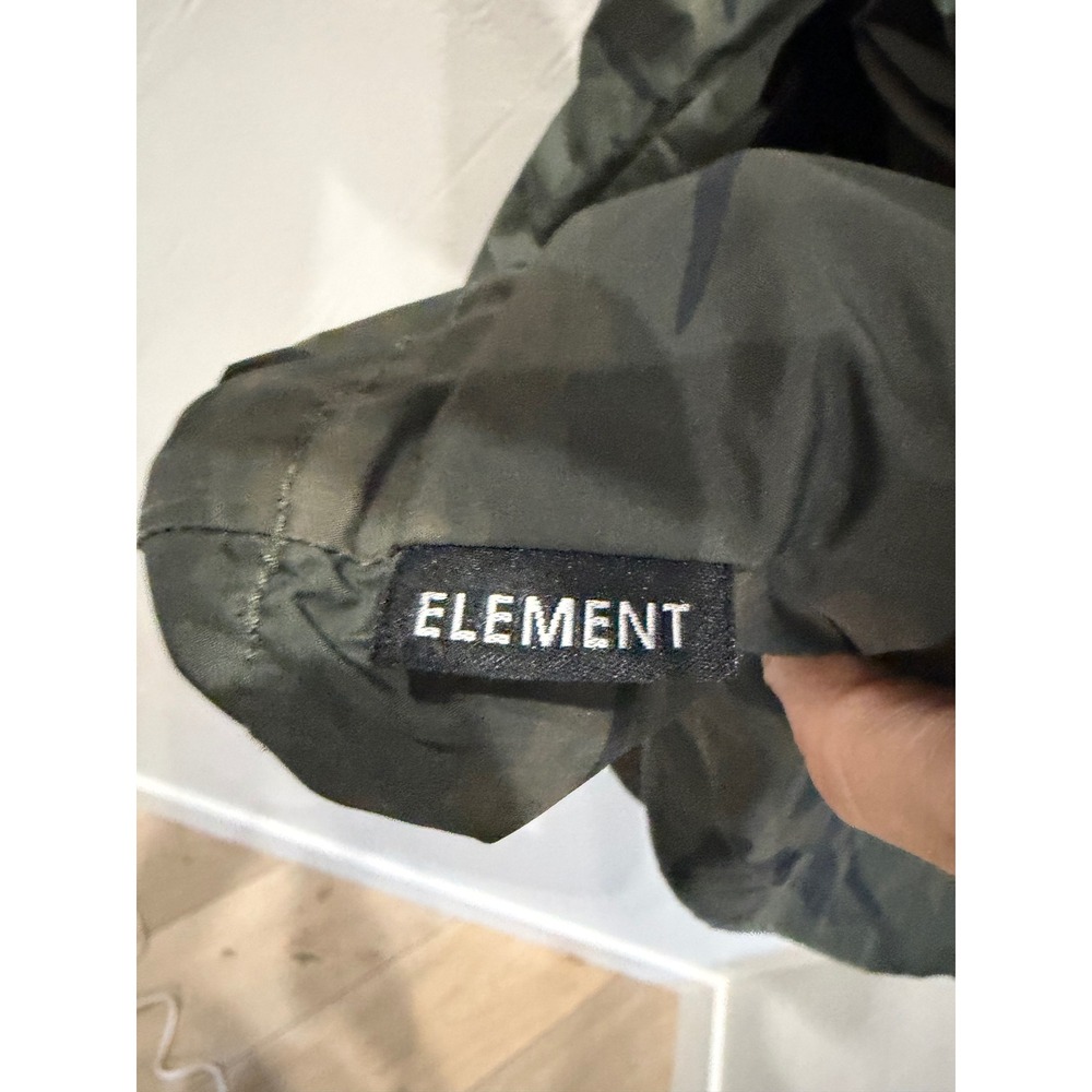Element Travel Well Windbreaker Mens Medium Camo Black Half Zip Anorak M742JAPT - Picture 4 of 6
